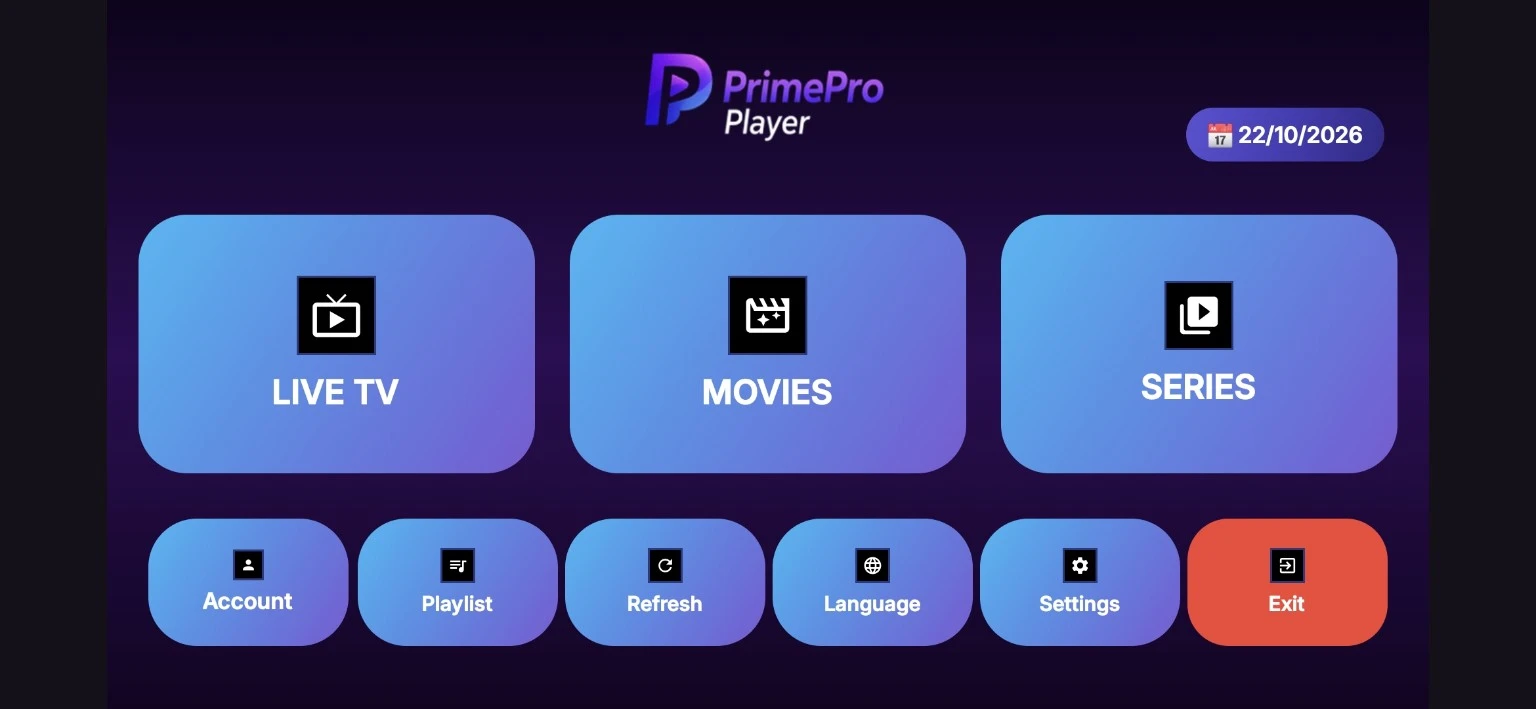 PrimePro Player app preview